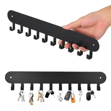 Key Holder Wall Mount - 2 Pack Self-Adhesive Hooks for Entryway  Home Use