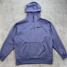 Nike Hoodie Women S Purple Dri-FIT Just Do It Pullover Fleece DA1452-482