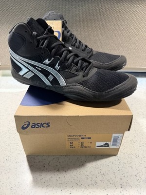Asics Snapdown 4 Mens Wrestling, Boxing  Shoes Black White  1081A058-001 Size 12