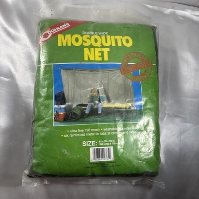 Coghlans Double Wide Mosquito Net Green Mesh Netting For Bugs 63x78x59 SEALED