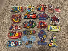 Lot Of 19 Vintage Walt Disney World Magnets 1999 2001 2005-2010 2012 2014 More