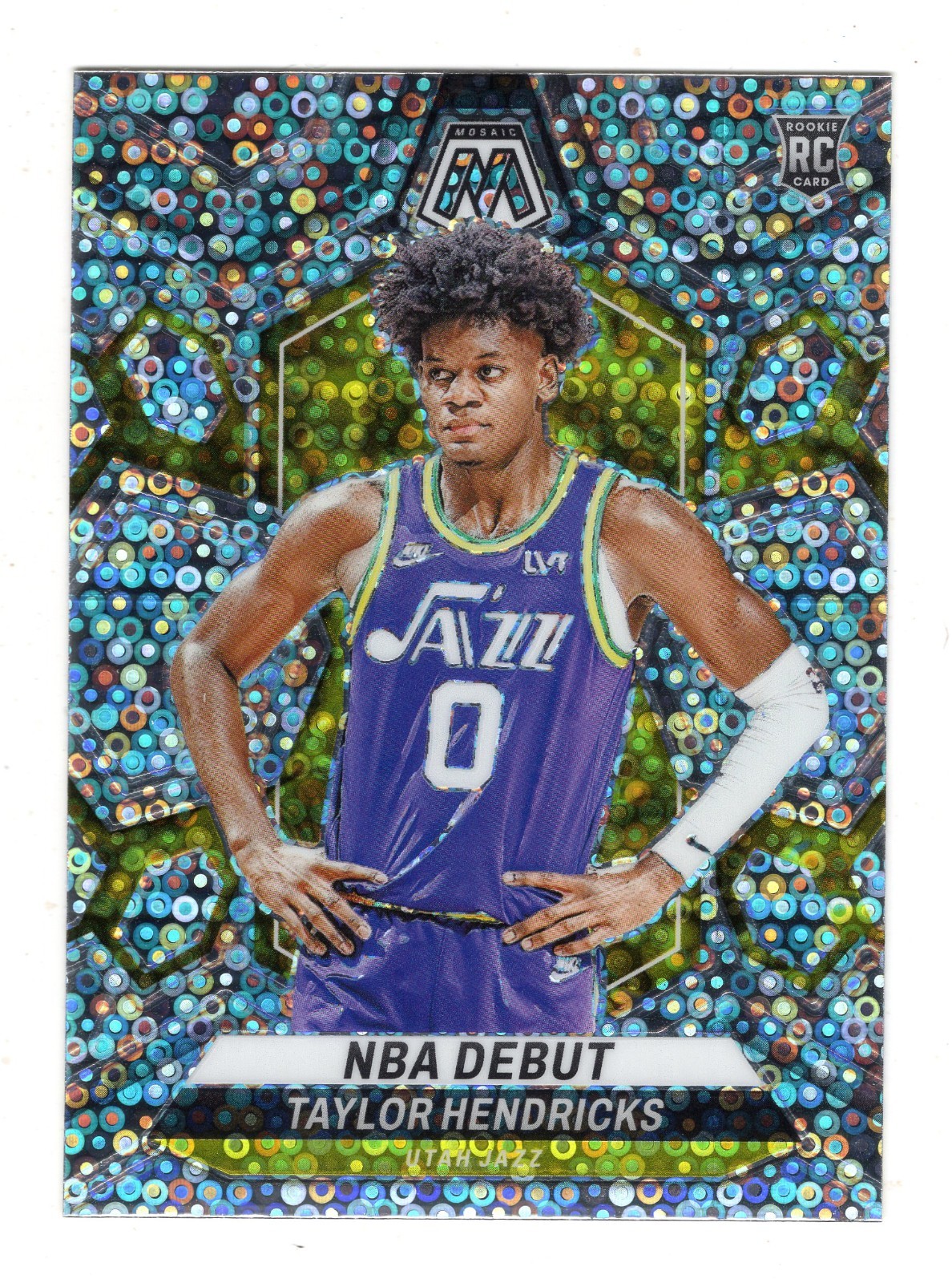 2023-24 Panini Mosaic - NBA Debut Taylor Hendricks #261 Fast Break Silver Mosaic