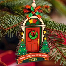 New Home Ornament 2025 - Our First Home Ornament 2025 for Christmas Tree Deco...