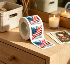 US Flags Roll of 100 USA Freedom 2024