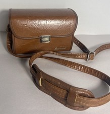 Vintage 1970s MARSAND Brown Camera Case Bag With Strap USA Made