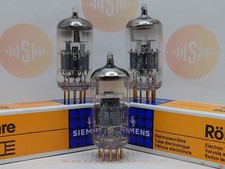 Siemens E88CC 6922 Gray Shields Pre acid-etching Matched Trio - Near NOS