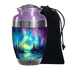 Northern Lights Shine Cremation Urns for Human Ashes Adult Mother 10 Inch 