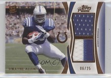 2012 Topps Prime Triple Relics Copper 6/25 Dwayne Allen #TR-DA cr1