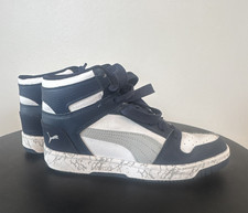 PUMA Rebound LayUp SL V Unisex Kids Blue/White/Gray High Top US 4C 385615-02