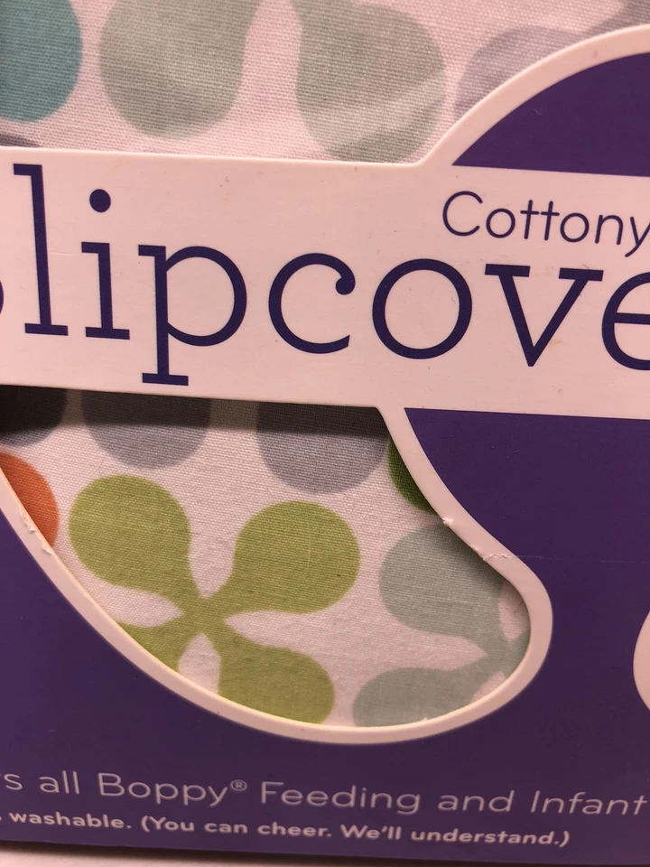 Boppy Pillow Slipcover Jacks Zipper Close Baby Nursing Bottle Feed Washable - Image 3 of 4