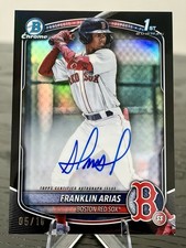 2025 Bowman Chrome - Franklin Arias - 1st Bowman True Black Auto #05/10