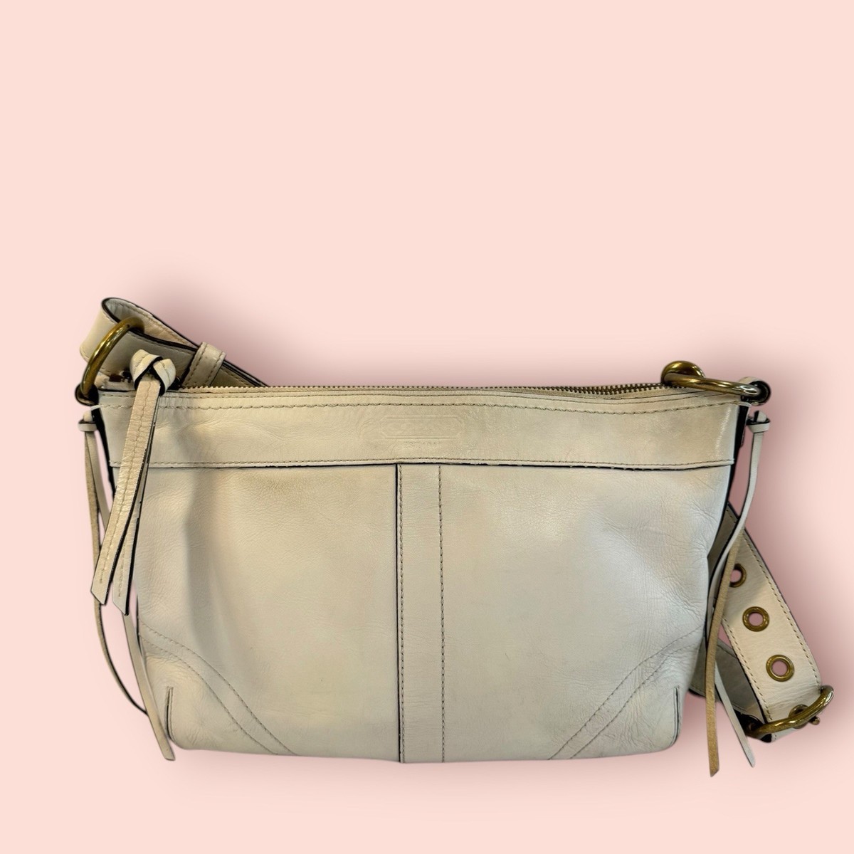 COACH Y2K Vintage Legacy Whipstitch Duffle Leather Crossbody