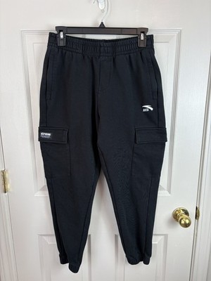 Anta Mens Cargo Jogger Sweatpants Mens Size Small S Black