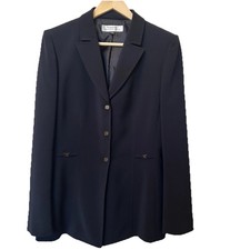 Tahari Arthur S.Levine Women's Black/Navy Blazer Professional Office Elegant 10