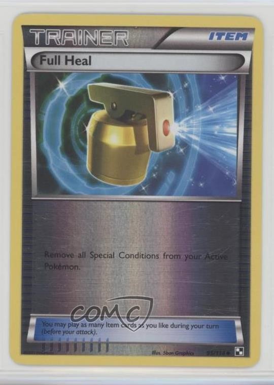 Full Heal Reverse Foil Pokemon Black & White Base Set #95