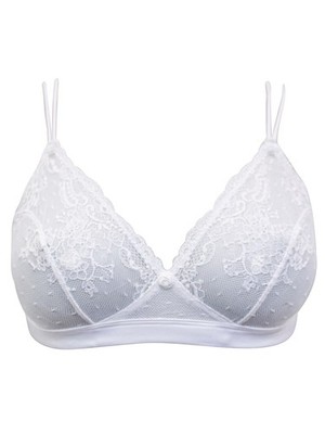 Boux Avenue white serena non wired bra Size 32A New