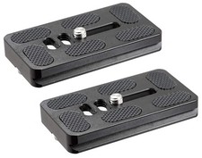 (2 Packs) Fotasy 70mm Arca Swiss Plate, 70 mm QR Quick 55mmS, Black