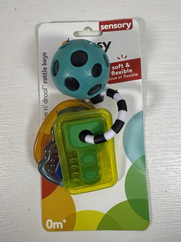 Sassy Drive n’ Drool Keys with Rattle Key Chain & 3 Teether Keys - Age 0+ Months - Foto 2 di 7