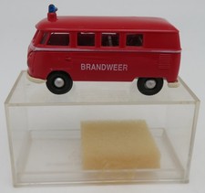 RARE BREKINA HO 1/87 VW VOLKSWAGEN T2 KOMBI MINI BUS POMPIERS BRANDWEER in box