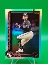 2025 Topps Series 1 Jake Irvin #197 Aqua Rainbow Foil