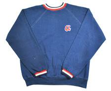 Vintage Atlanta Braves 80s MLB Baseball Navy Crewneck Sweatshirt Size Medium