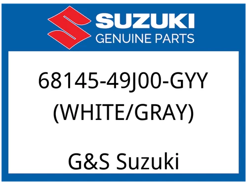 EMBLEM, FRAME COVER LH (WHITE/GRAY)