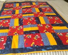 Baby Quilt NEW Handmade Mickey Mouse 56.5" x 42"