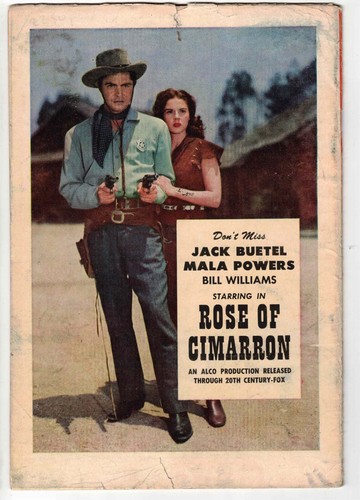 FAWCETT MOVIE COMIC #17 1952 ROSE OF CIMARRON GOLDEN AGE! - Picture 2 of 2