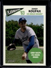 2012 Topps Heritage Sandy Koufax Baseball Flashbacks #BF-SK Dodgers