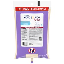 Nestle Novasource Renal Tube Feeding Formula Unflavored 1000 mL 6 Ct