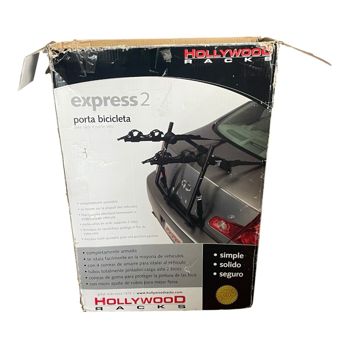 Hollywood Bike Rack Express E2 Trunk Rack Carries Bikes