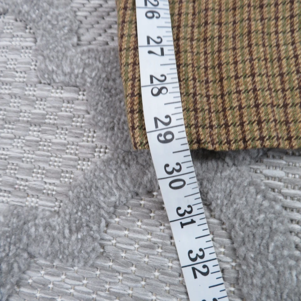 Pantalones Polo Ralph Lauren De Colección Para Hombres 33 Marrón/Verde Pata de Gallo Mezcla Lana EE. UU. Foto 4 de 4