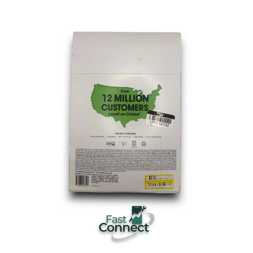 New - Samsung Galaxy A13 4G LTE 6.6" 32GB 4GB Black Android (Locked To Cricket) - Image 2 of 4