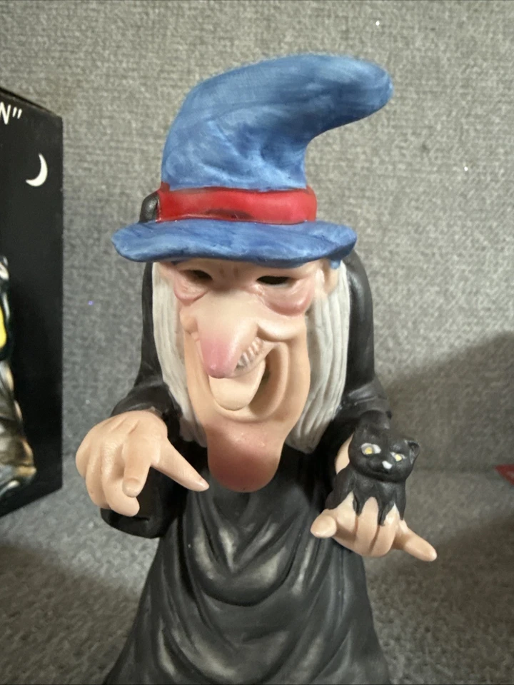 Caja de linterna de vela bruja porcelana brillante fantasmal vintage Frank’s Nursery & Crafts Foto 2 de 4