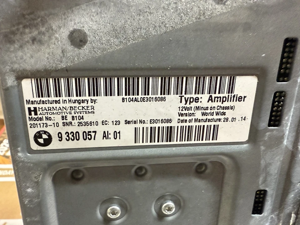 BMW F30 F32 335I 428I 435i 2013-18 amplificador de radio Harman/Becker 9330057 OEM Foto 4 de 4