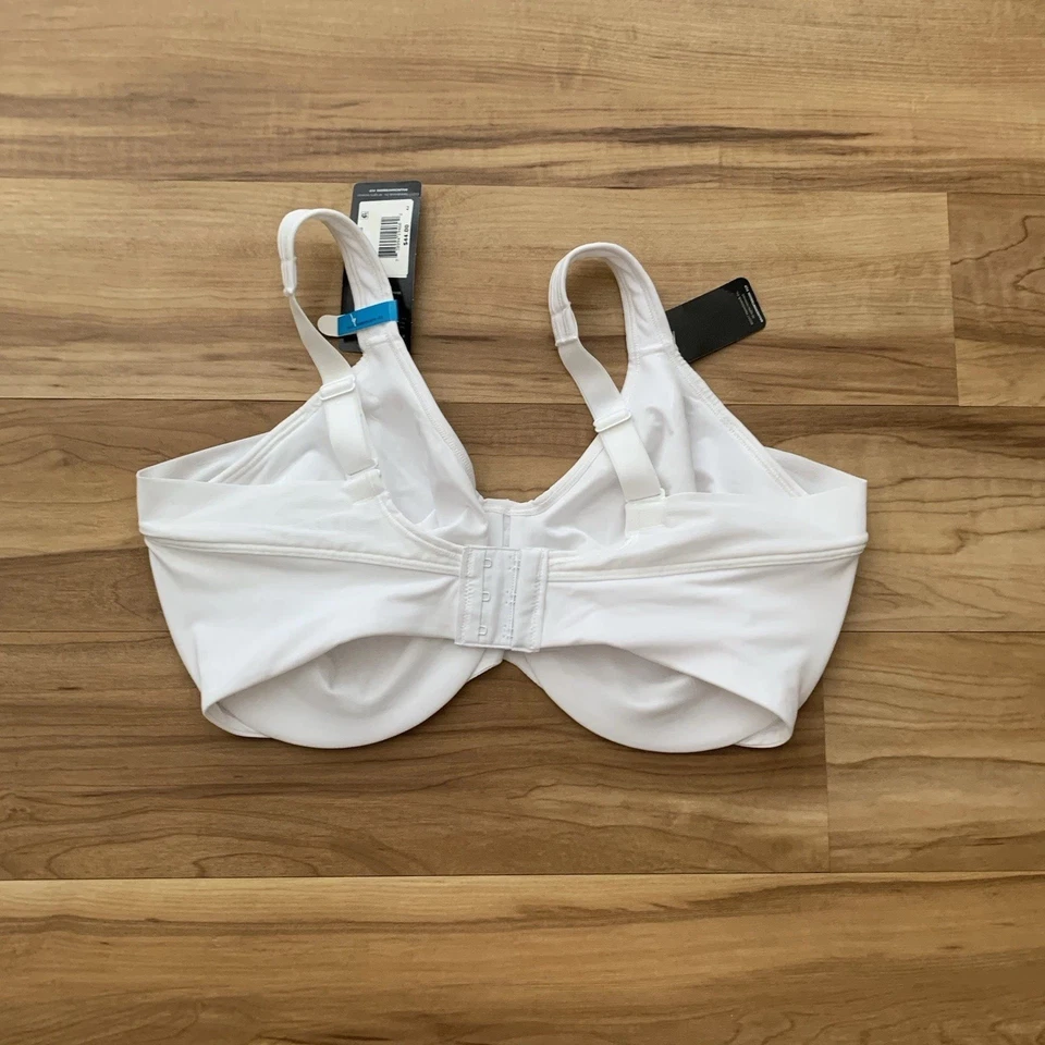 Bali Women's Side & Back Smoothing Underwire Minimizer Bra White 36DDD NWT - Image 3 of 4