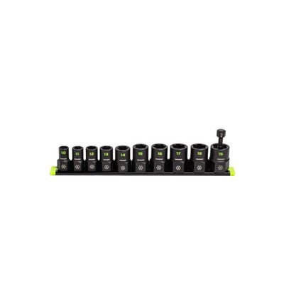 GRIPEDGE Tools | 10-PC   3/8'' Drive Metric RPT Socket Extractor Set | Siz