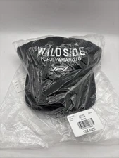 Yohji Yamamoto x Formula One F1 Wildside Snapback Hat Black White Grand Prix NWT
