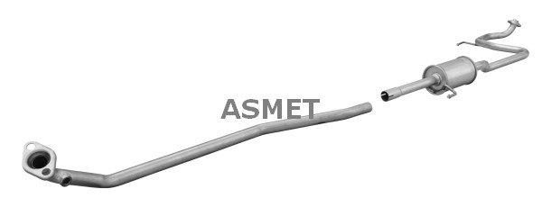 Asmet MittelschalldäMpfer SchalldäMpfer FüR Toyota Yaris _P9_ 1.0 Vvt-I-image