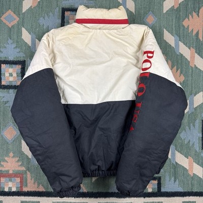 Vintage 90s Polo Ralph Lauren Color Block Cookie Goose Puffer Ski