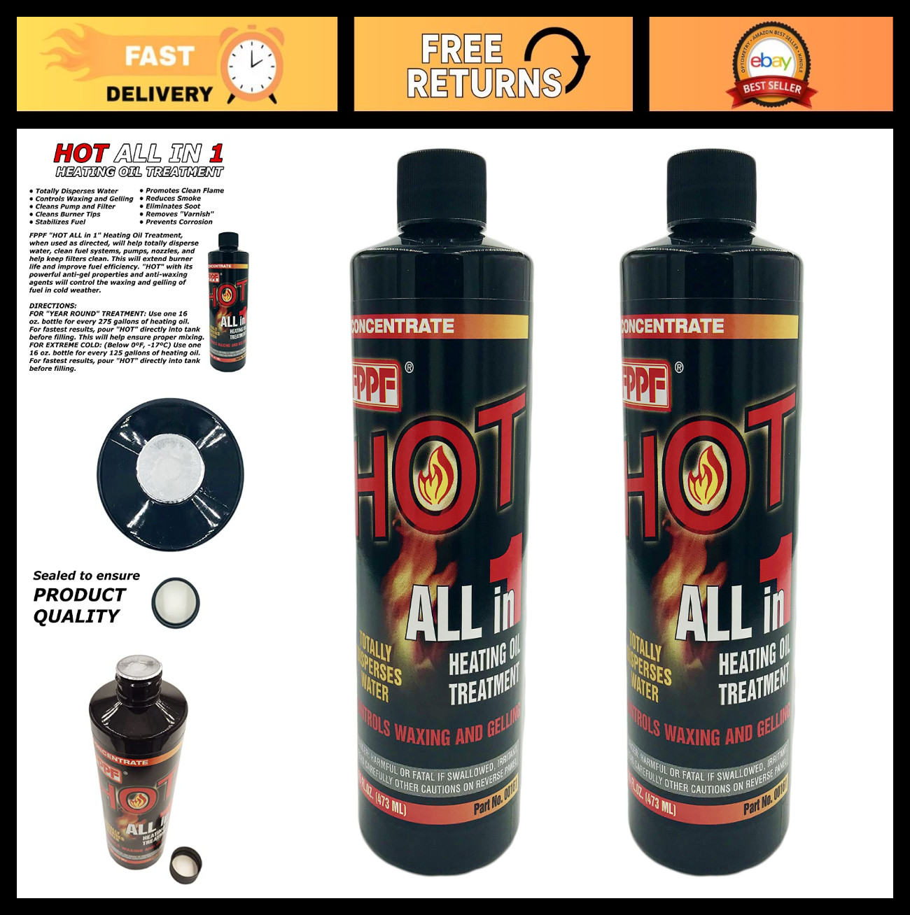 Treatment - 16 Oz (2 Pack) For Efficient Fuel Performance