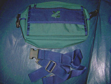 Green & Navy Shoulder Strap Travel Bag Organiser Unused