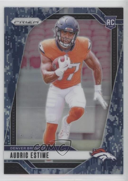 2024 Panini Prizm Rookies Navy Camo Prizm /25 Audric Estime #306 6q5