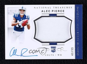2022 National Treasures Crossover Rookie /99 Alec Pierce RPA Patch Auto RC