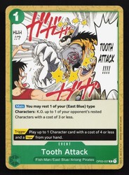 Tooth Attack OP03-037 Common Pillars of Strength One Piece Card Game
