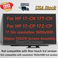 New For HP 17-CN3609DS 17.3" HD 60Hz Touch Digitizer Laptop LCD Screen Assembly