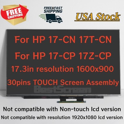 For HP 17-CN1069CL 17.3'' HD+ 60Hz Touch Digitizer Laptop LCD Screen