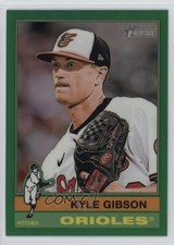 2025 Topps Heritage High Number Chrome Green Border 95/99 Kyle Gibson #699 0i7e