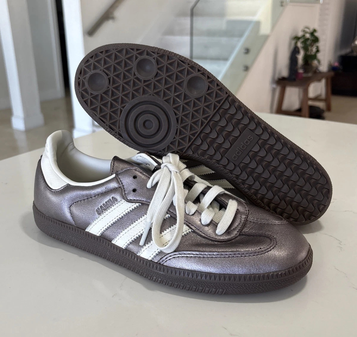 adidas Samba OG Supplier Colour Off White Silver Metallic W for