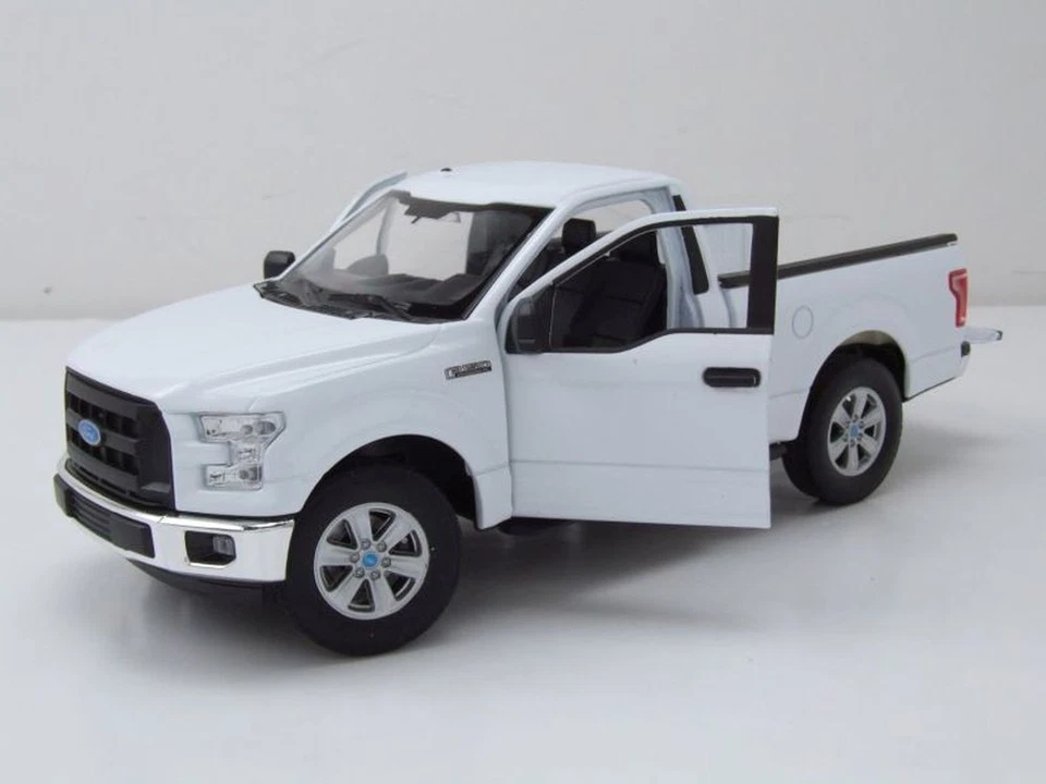Ford F-150 Regular Cab Pick Up 2015 Blanc Modèle Réduit 1:24 Welly - Photo 4/4